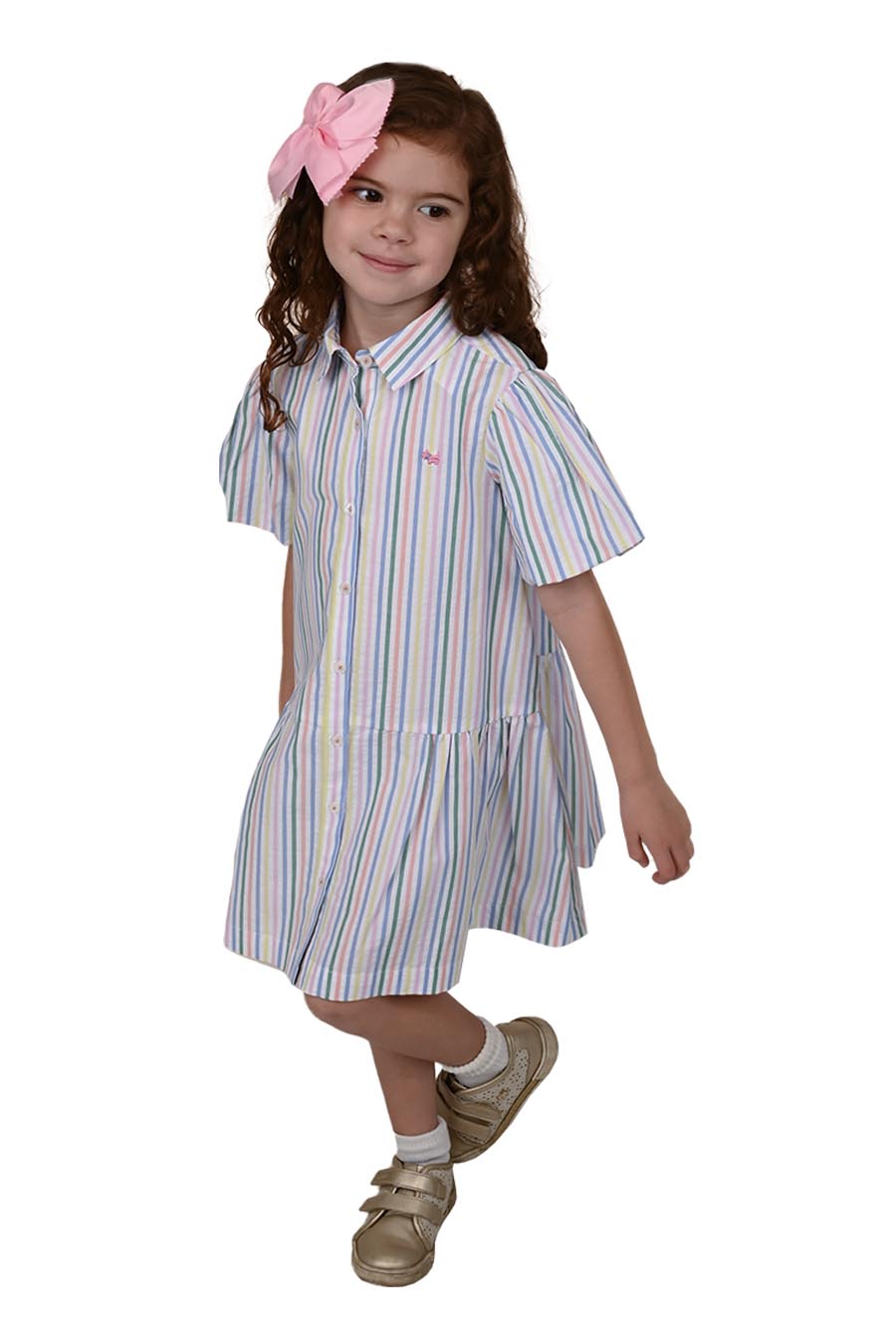 Vestido Gaina manga corta