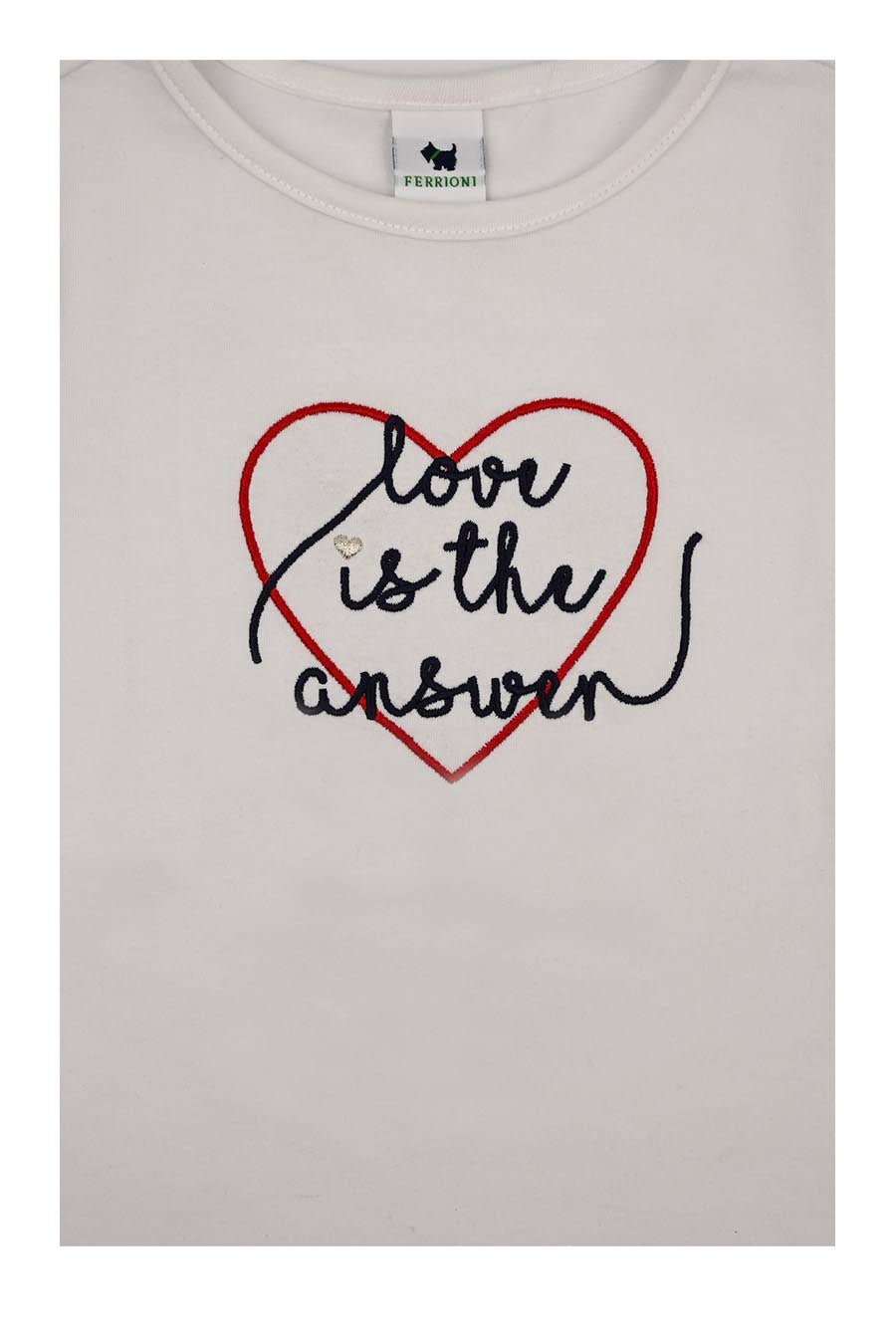 Playera Love manga corta