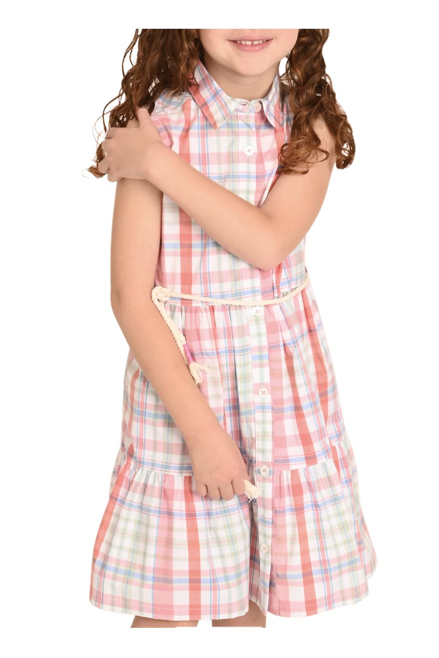 Vestido Naere sin manga con cinto