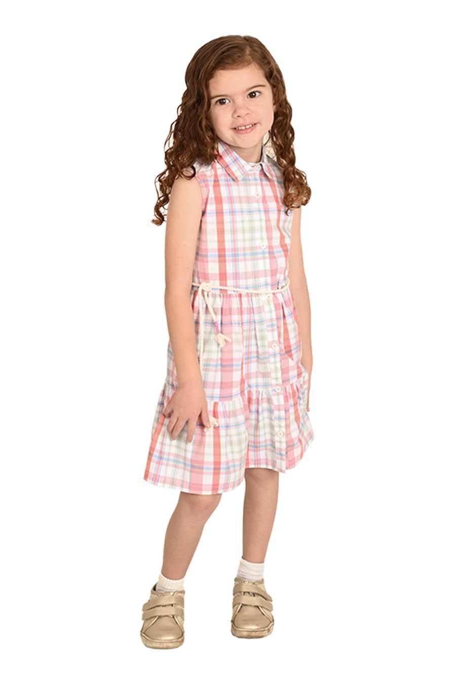 Vestido Naere sin manga con cinto