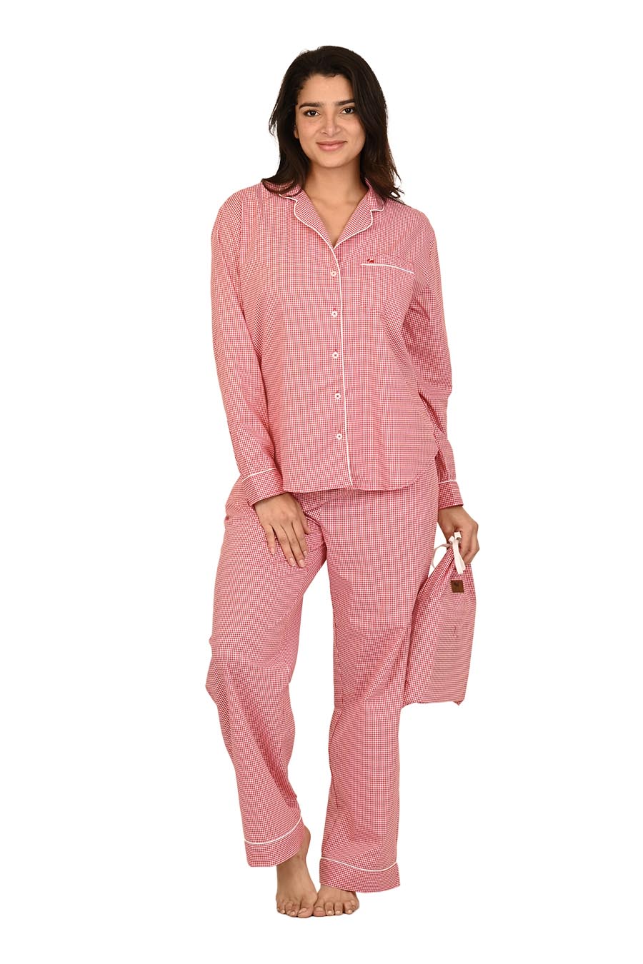 Conjunto Pijama Teddy con bolsa