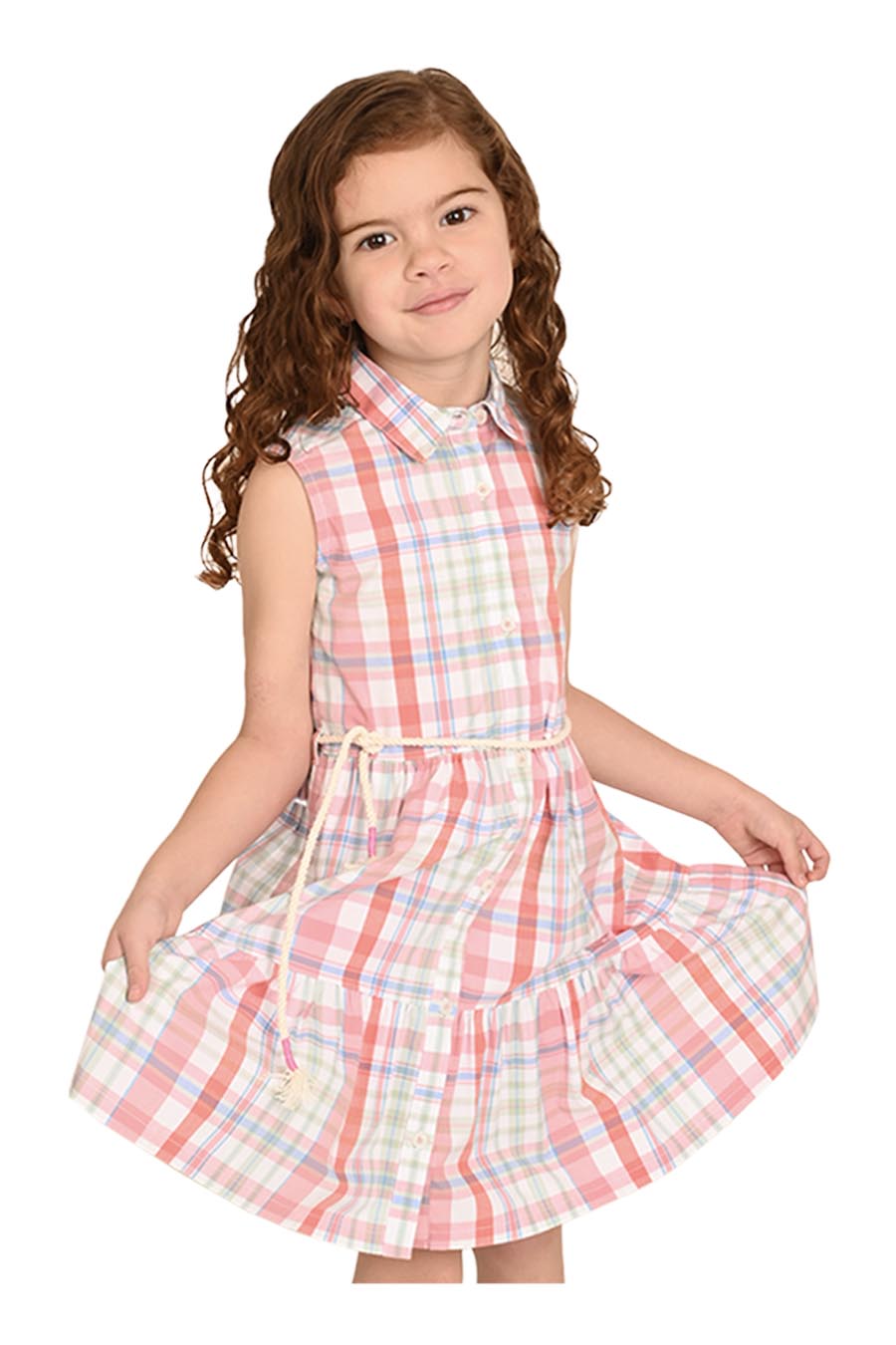 Vestido Naere sin manga con cinto