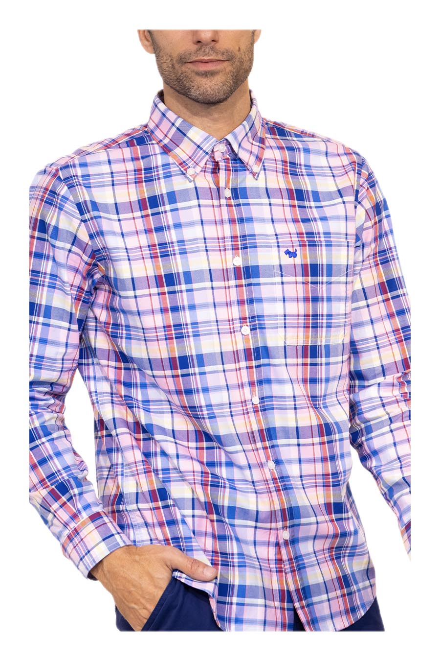 Camisa Kosuke manga larga arremangable