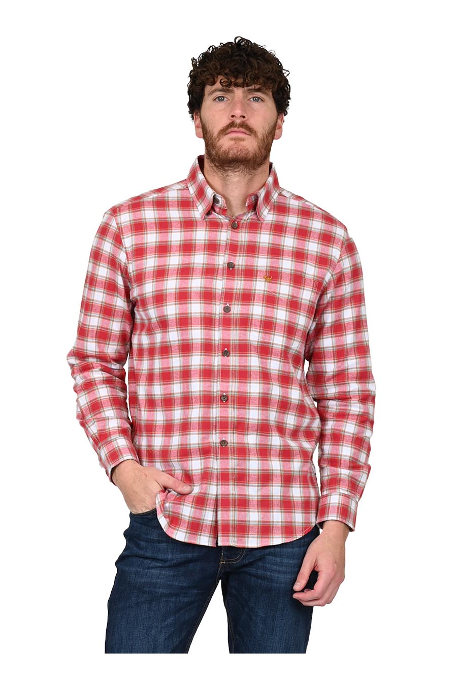 Camisa Gavina Manga Larga
