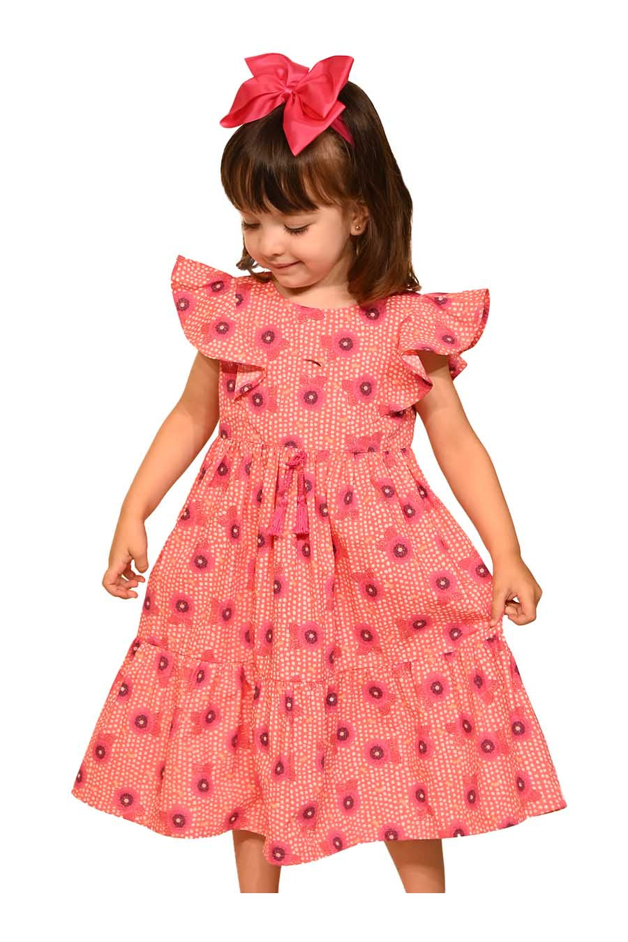 Vestido Luminna Manga Corta