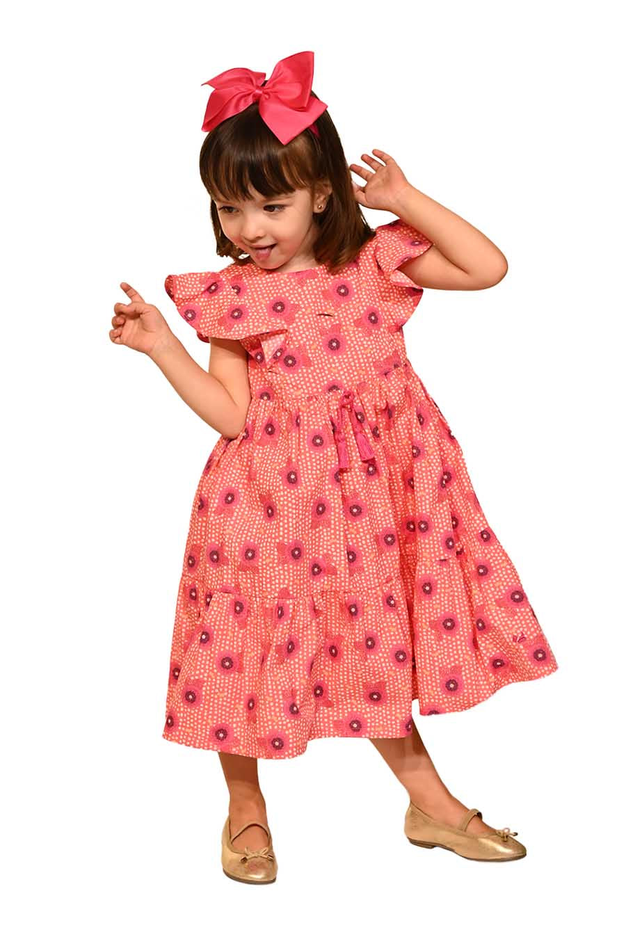 Vestido Luminna Manga Corta
