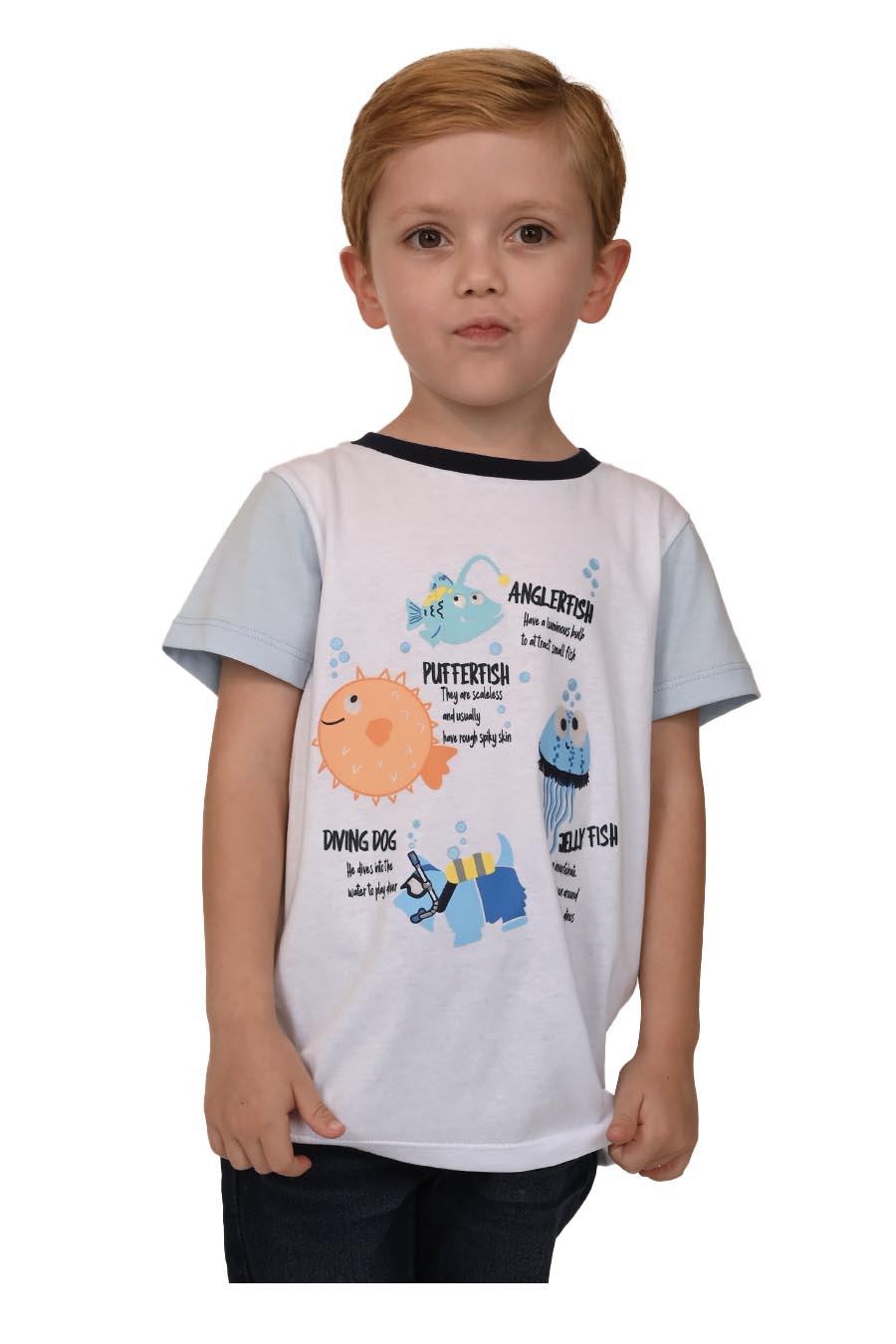 Playera Tani manga corta