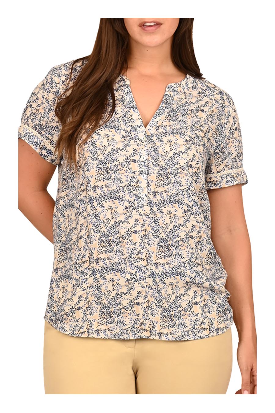 Blusa Mileva manga corta