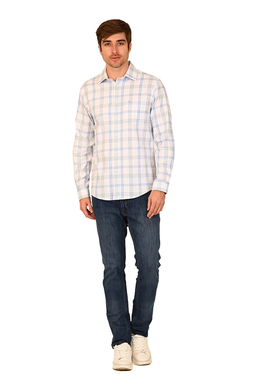 Camisa Itsu manga larga slimfit