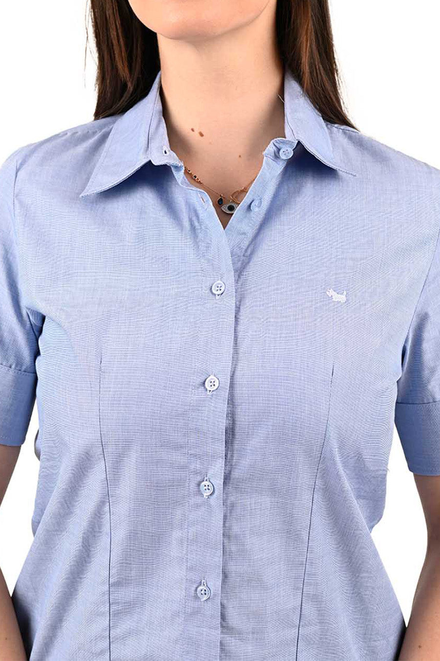 Blusa Fil a Fil manga corta