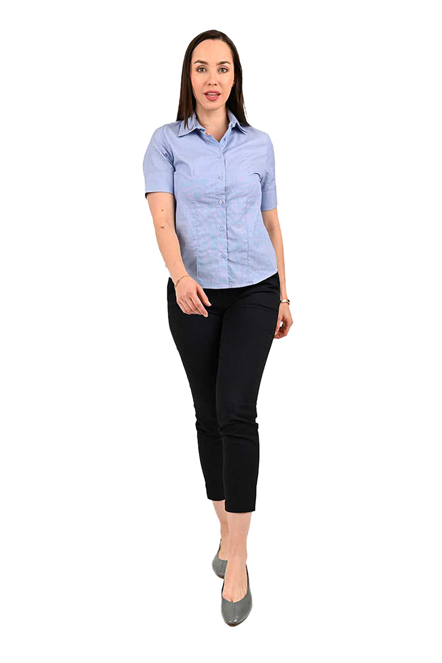 Blusa Fil a Fil manga corta