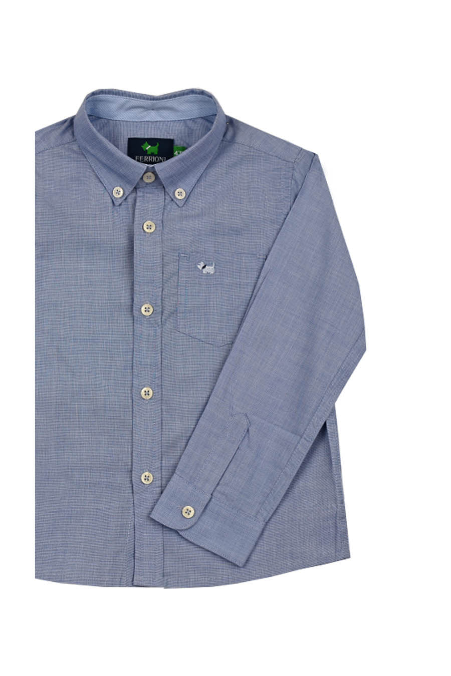 Camisa Fil a Fil Manga Larga