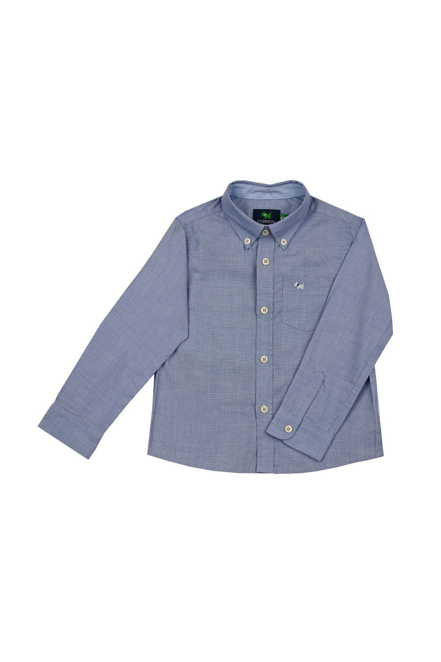 Camisa Fil a Fil Manga Larga