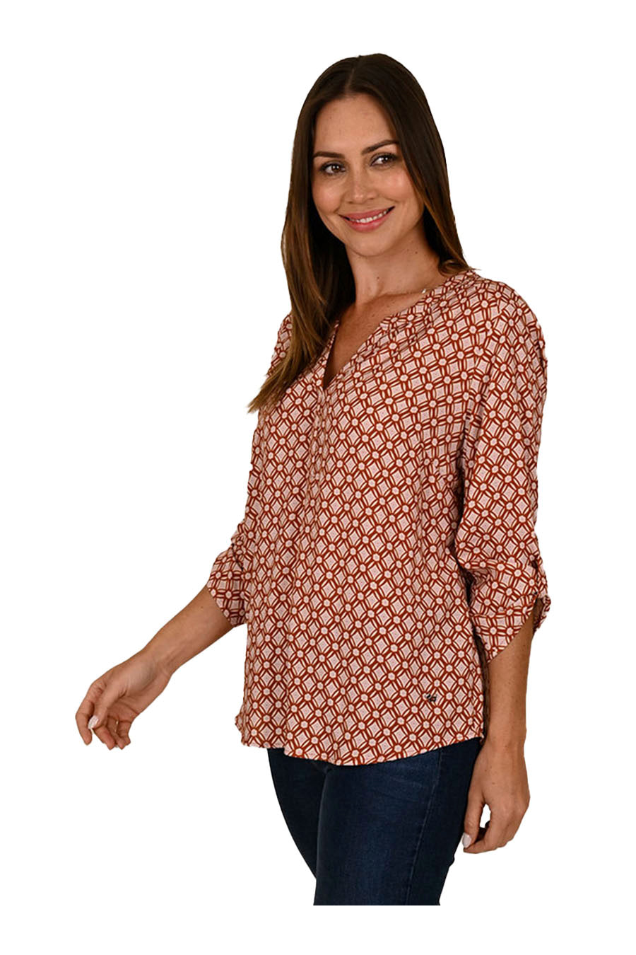 Blusa Dorgall Manga 3/4 Arremangable