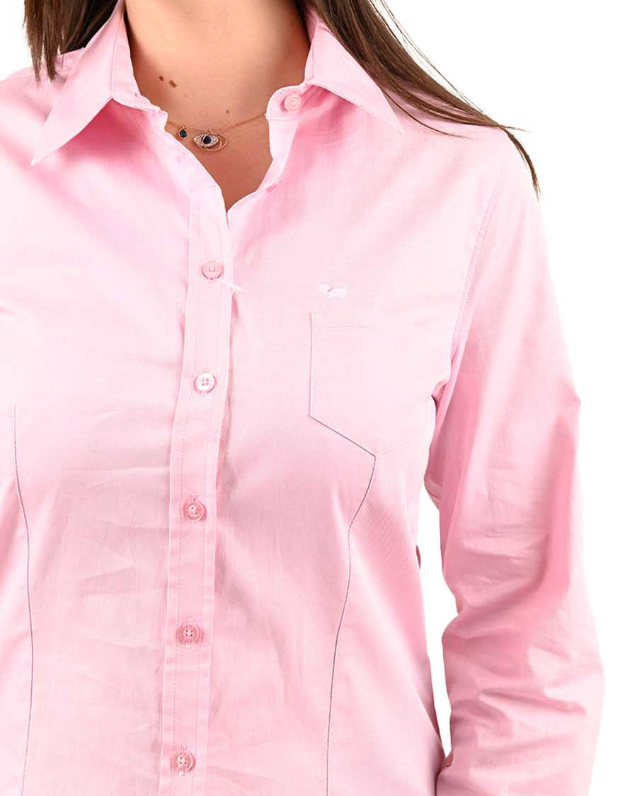 Blusa Oxford manga larga