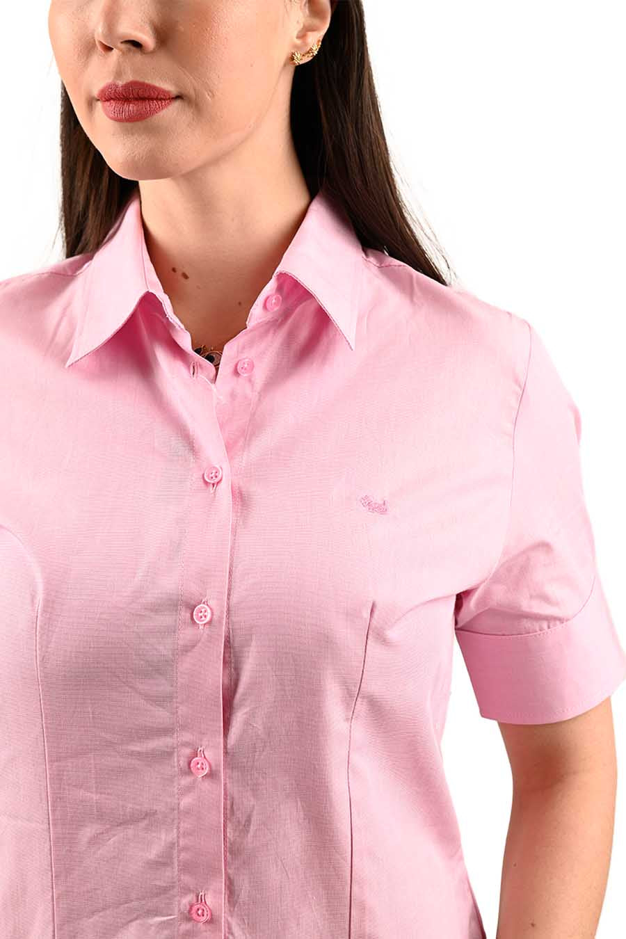 Blusa Fil a Fil manga corta