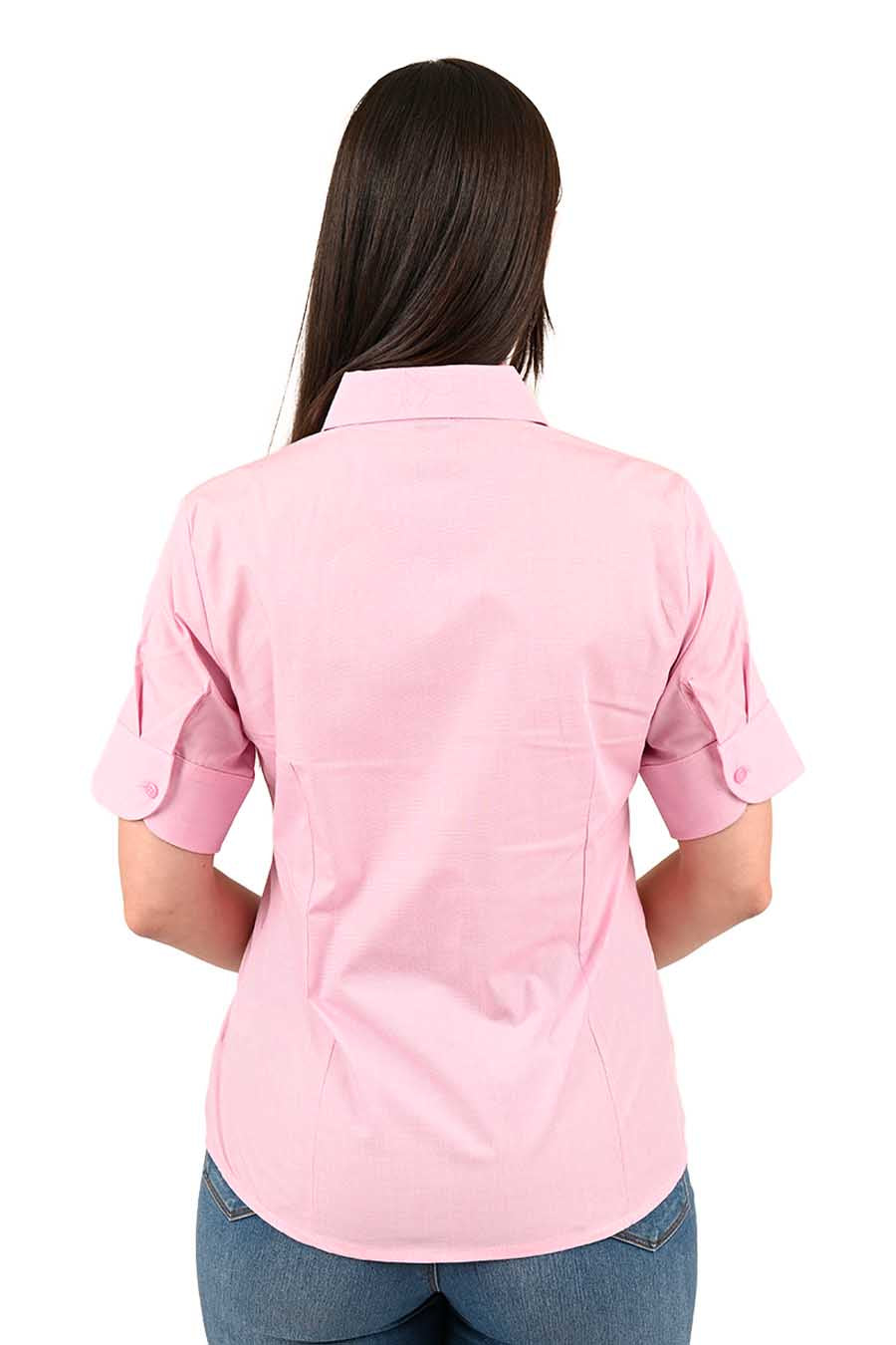 Blusa Fil a Fil manga corta