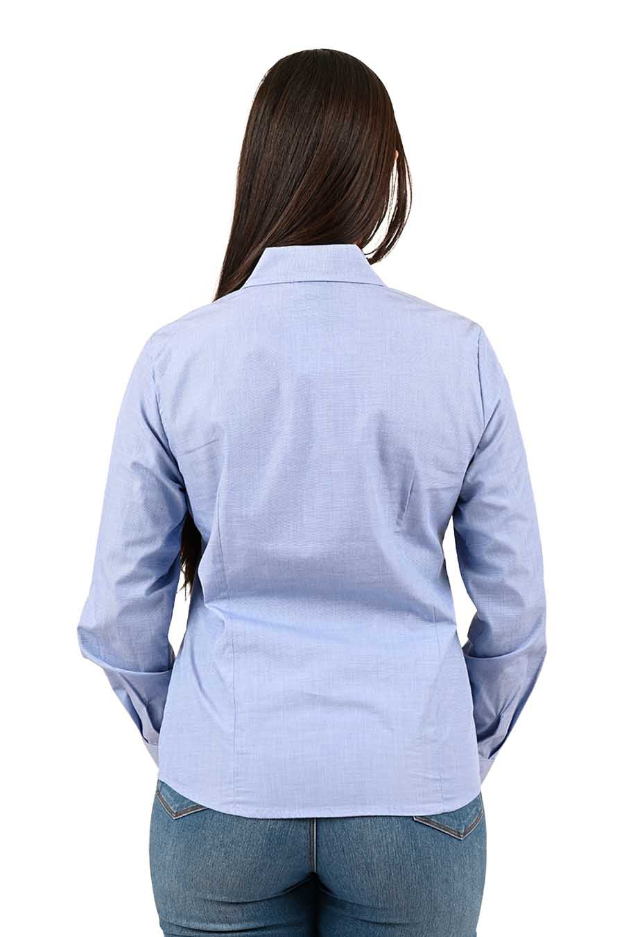 Blusa Fil a Fil manga larga