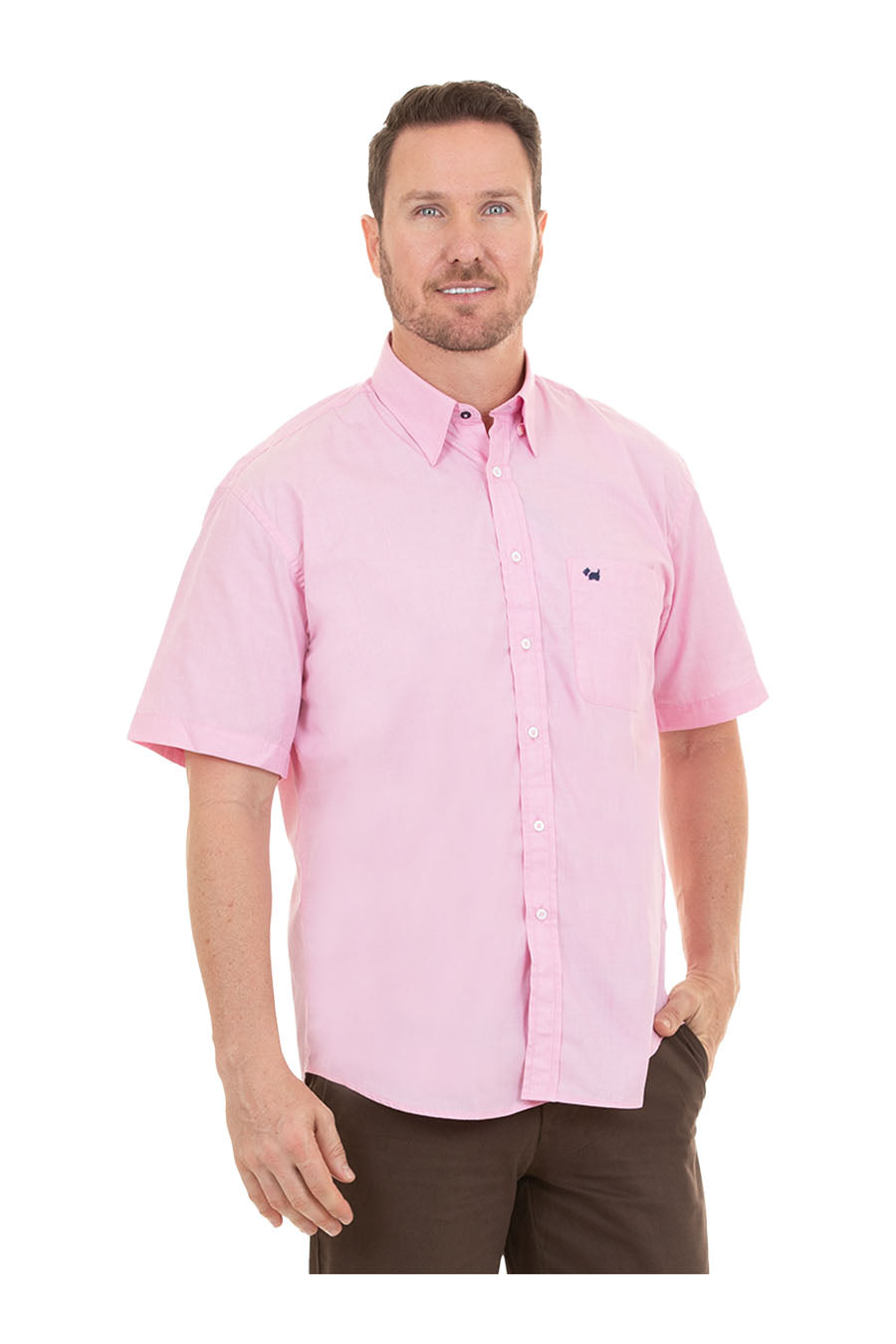 Camisa Fil a Fil manga corta