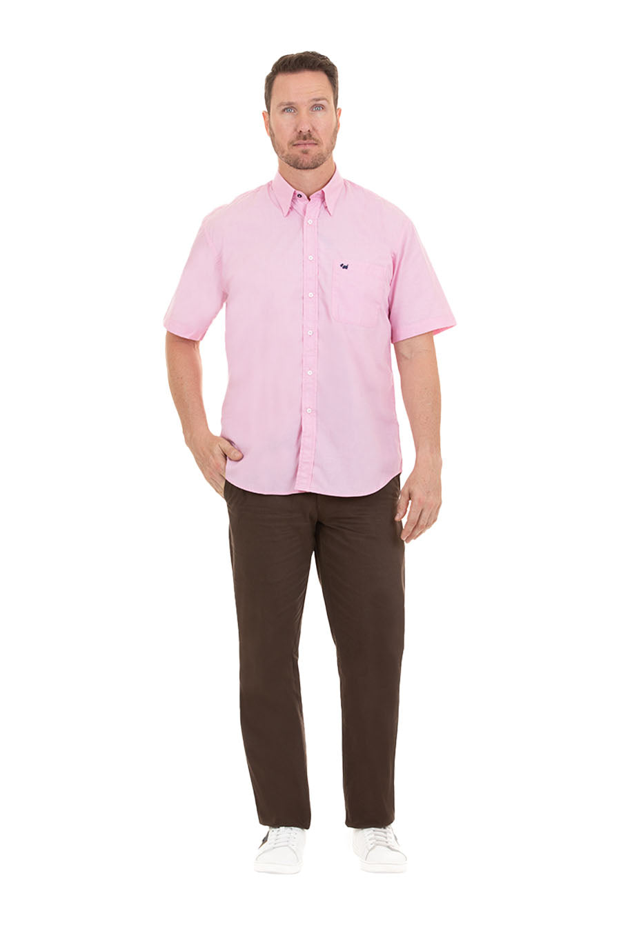 Camisa Fil a Fil manga corta