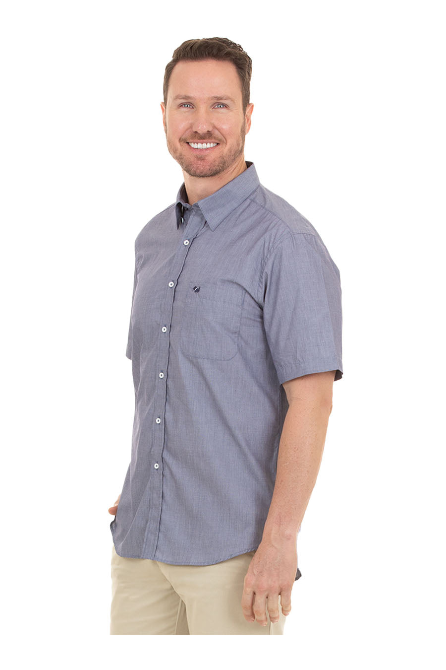 Camisa Fil a Fil manga corta