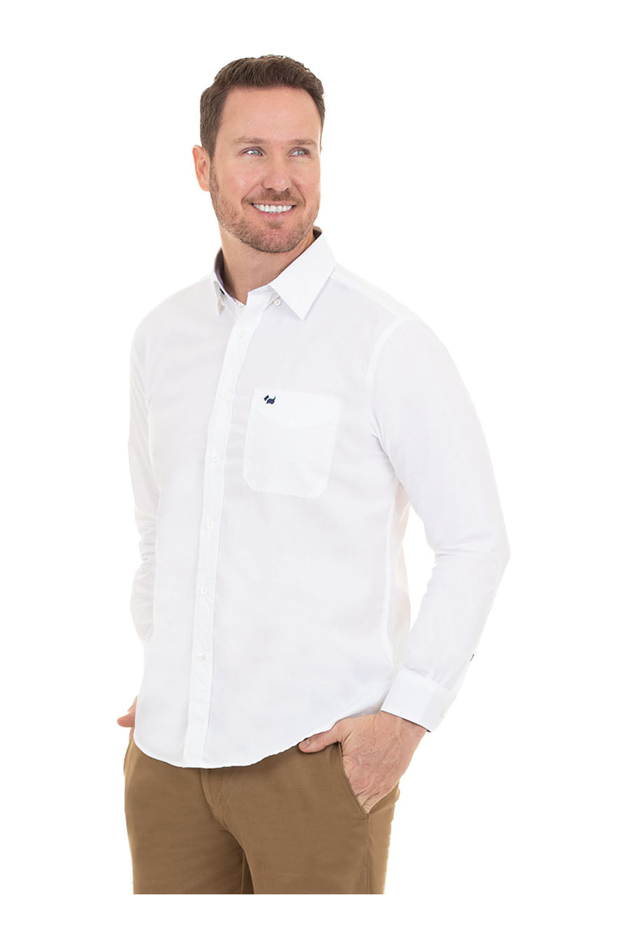 Camisa Fil a Fil manga larga