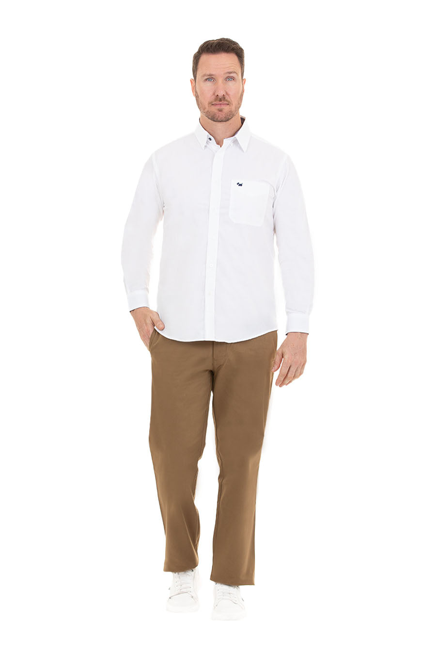 Camisa Fil a Fil manga larga