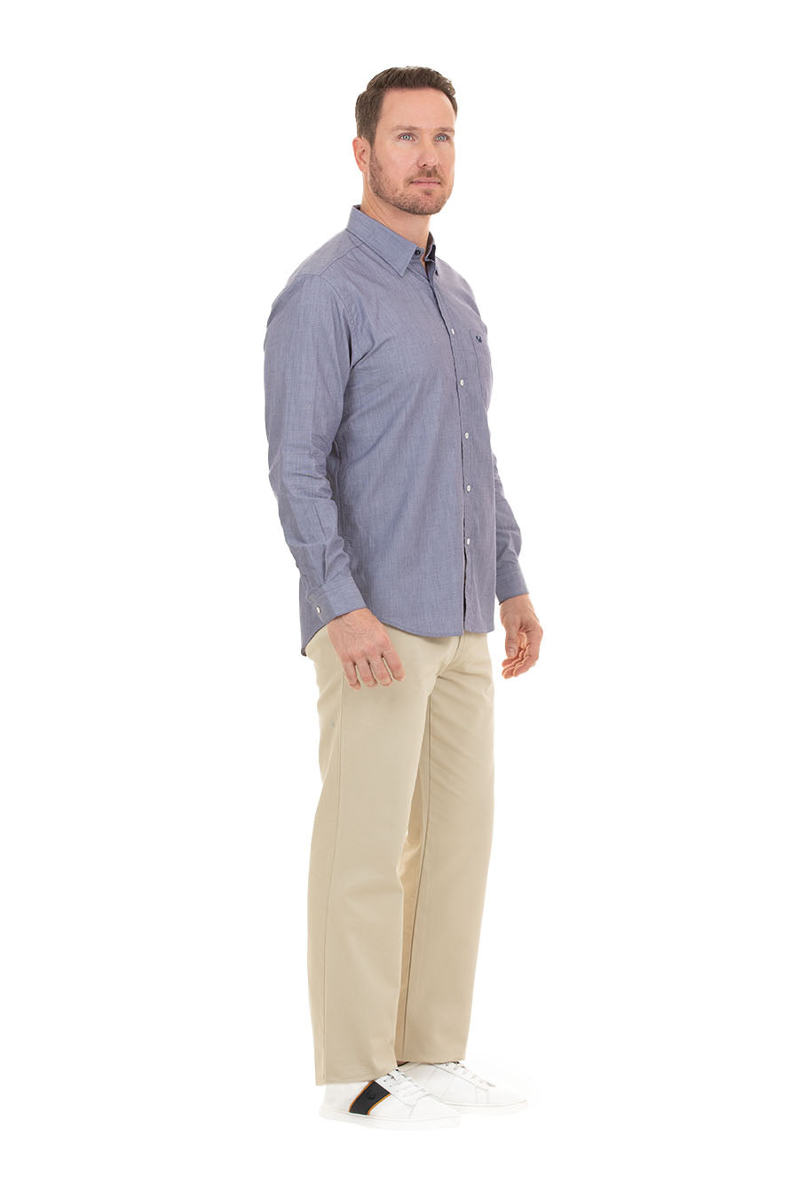 Camisa Fil a Fil manga larga