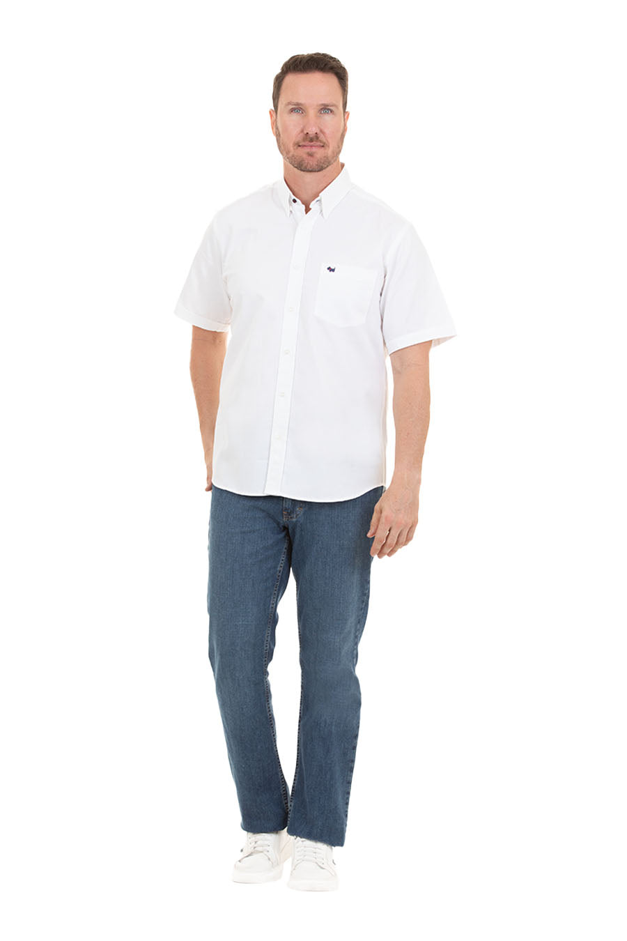 Camisa Gabardina manga corta
