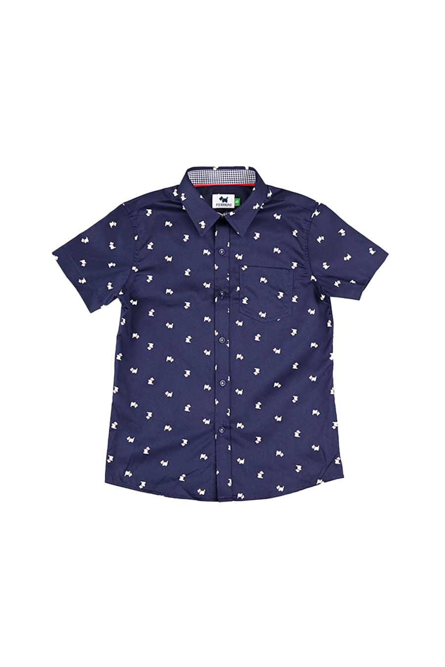Camisa Perritos Manga Corta