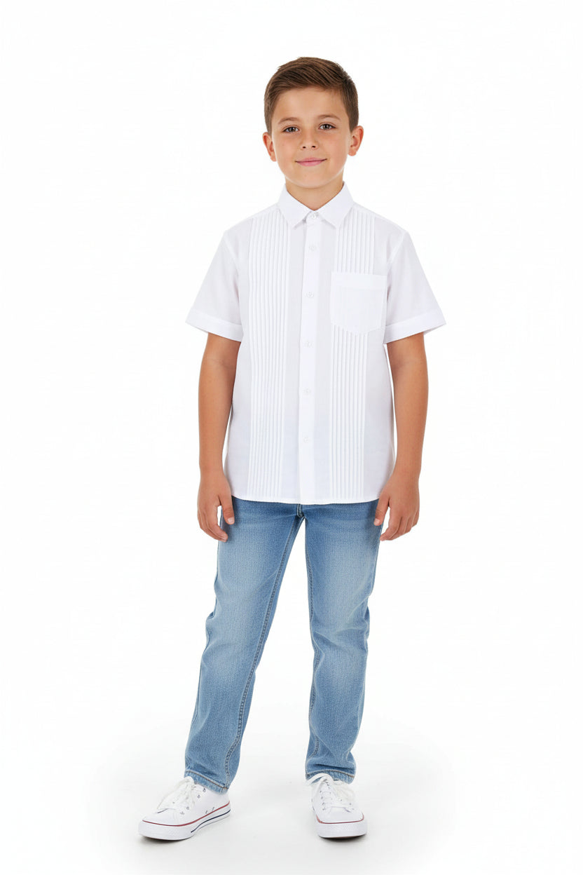 Guayabera Como Manga Corta