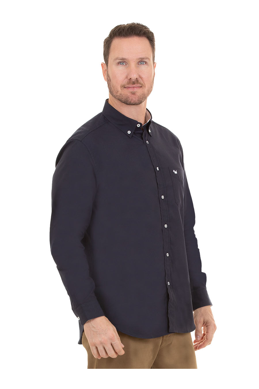 Camisa Oxford Manga Larga