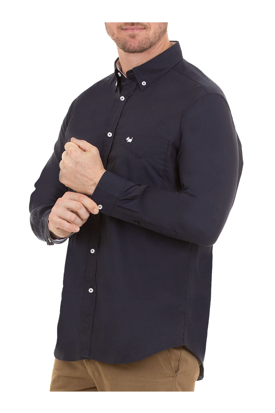 Camisa Oxford Manga Larga