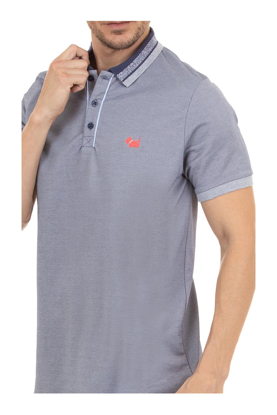 Polo Lain Manga Corta