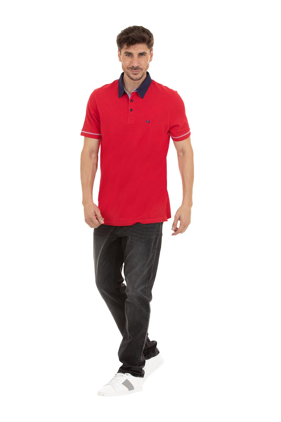 Polo Gilem Manga Corta