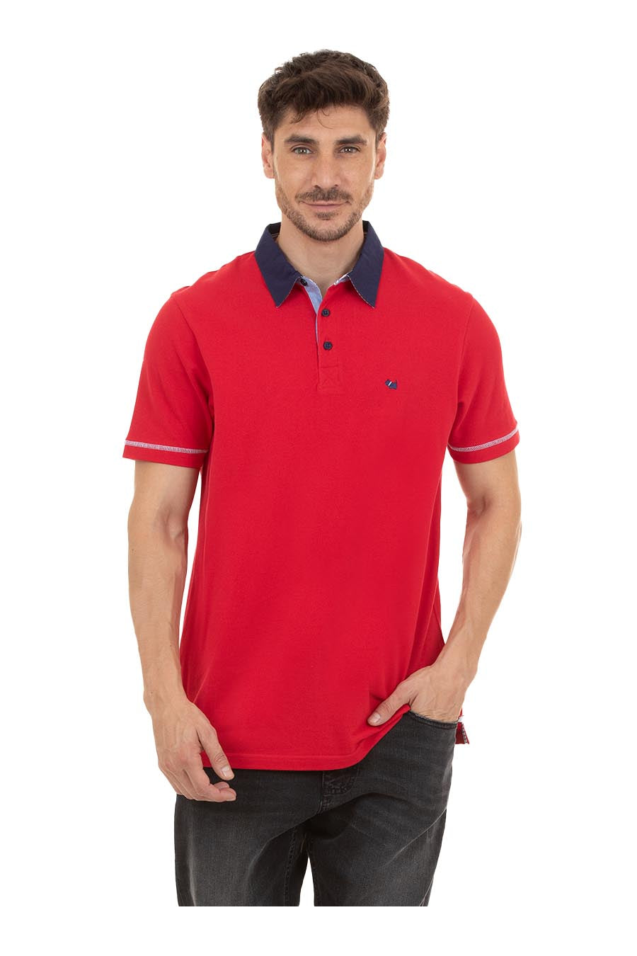 Polo Gilem Manga Corta
