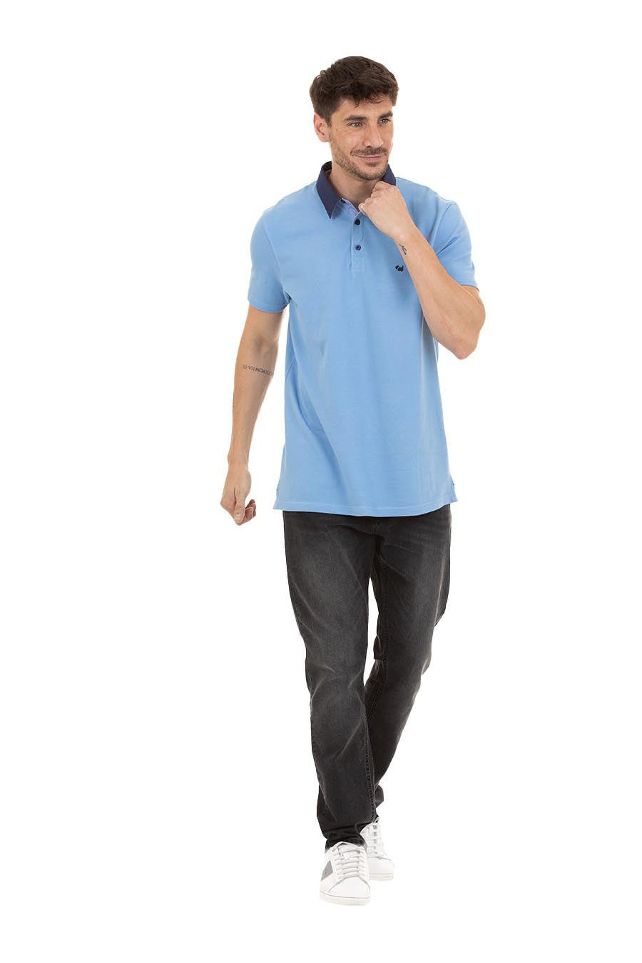 Polo Gilem Manga Corta