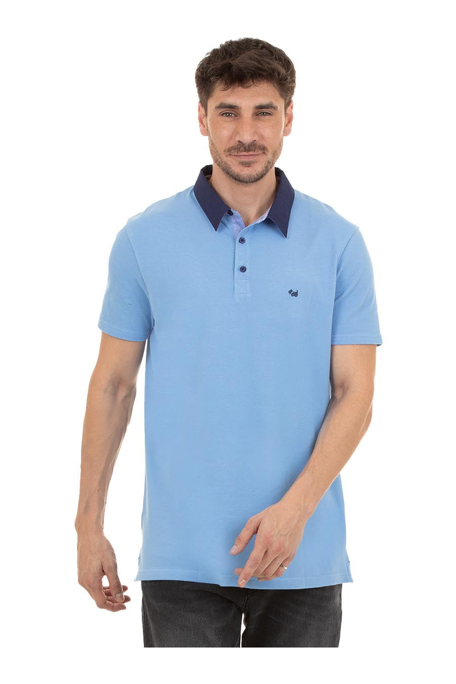 Polo Gilem Manga Corta