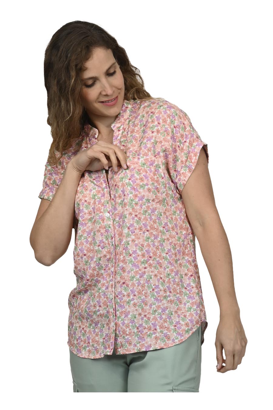 Blusa Daisy Manga Corta