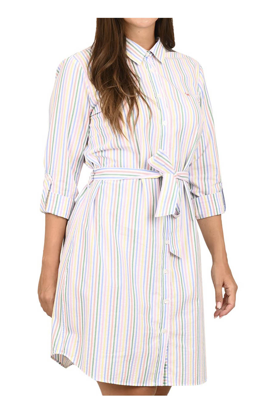 Vestido Gaina manga larga arremangable