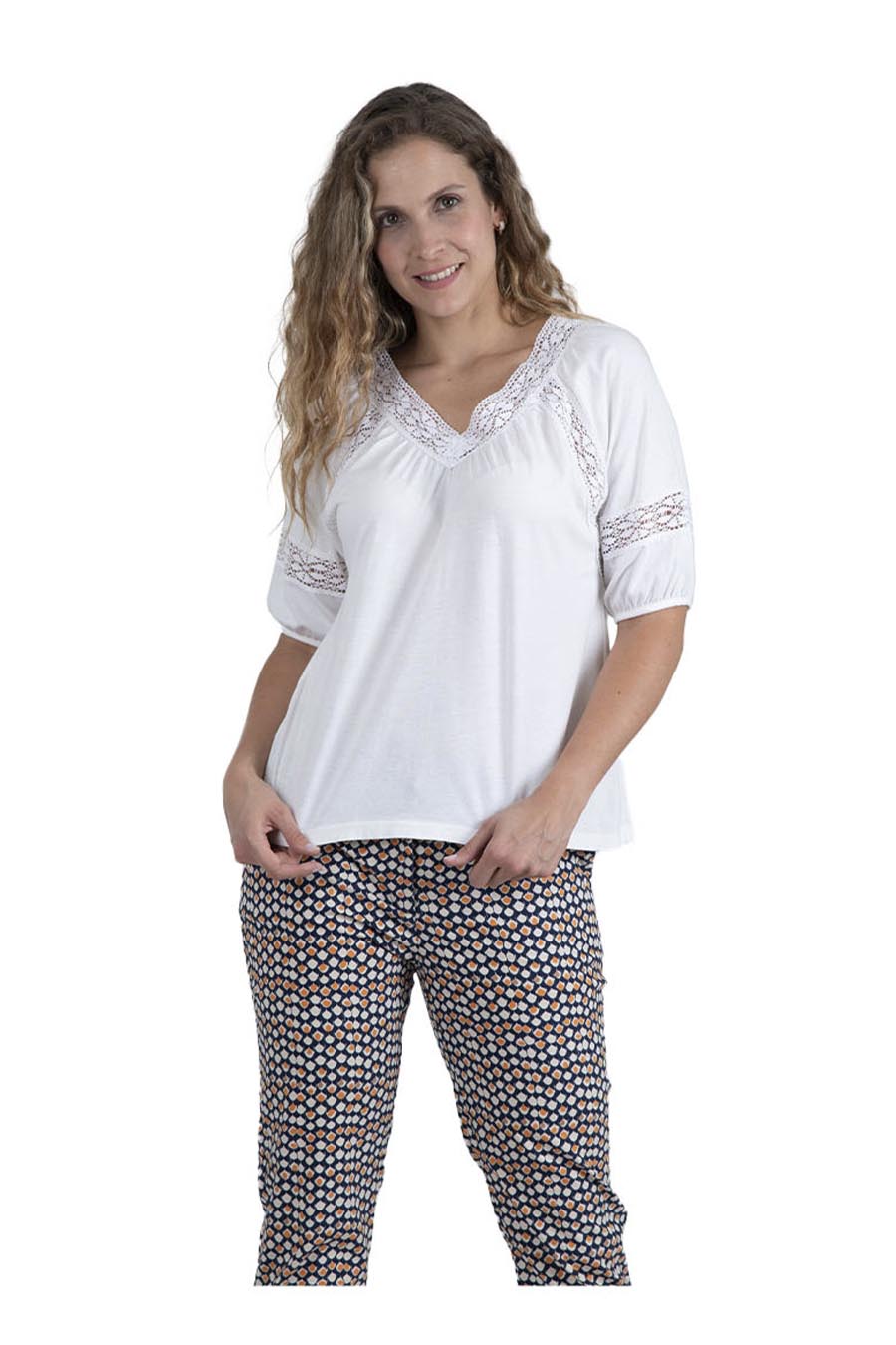 Playera Edira Manga Corta
