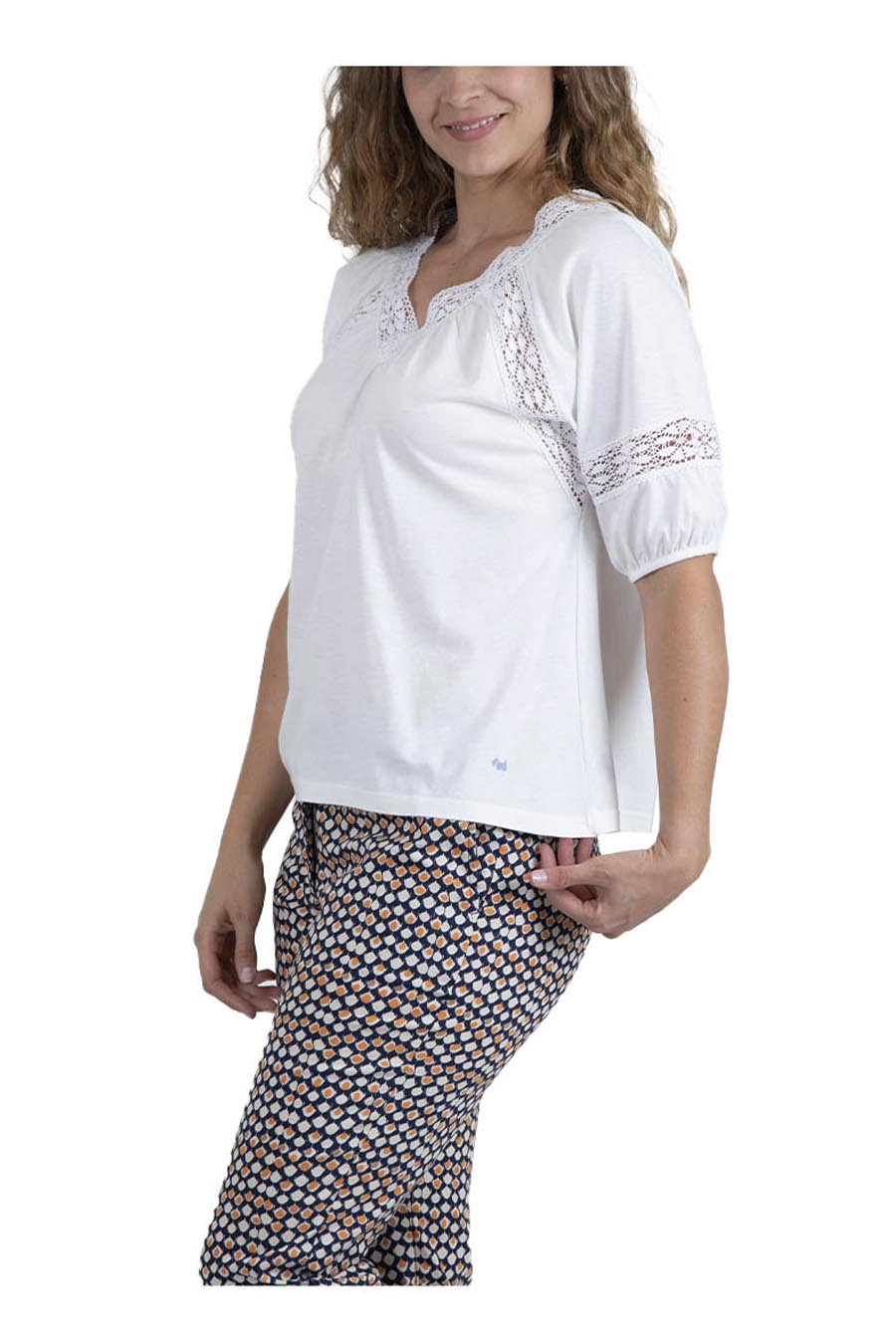 Playera Edira Manga Corta