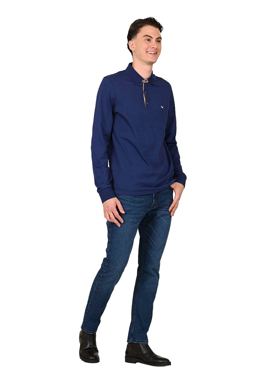 Polo Raudal Manga Larga Slim Fit