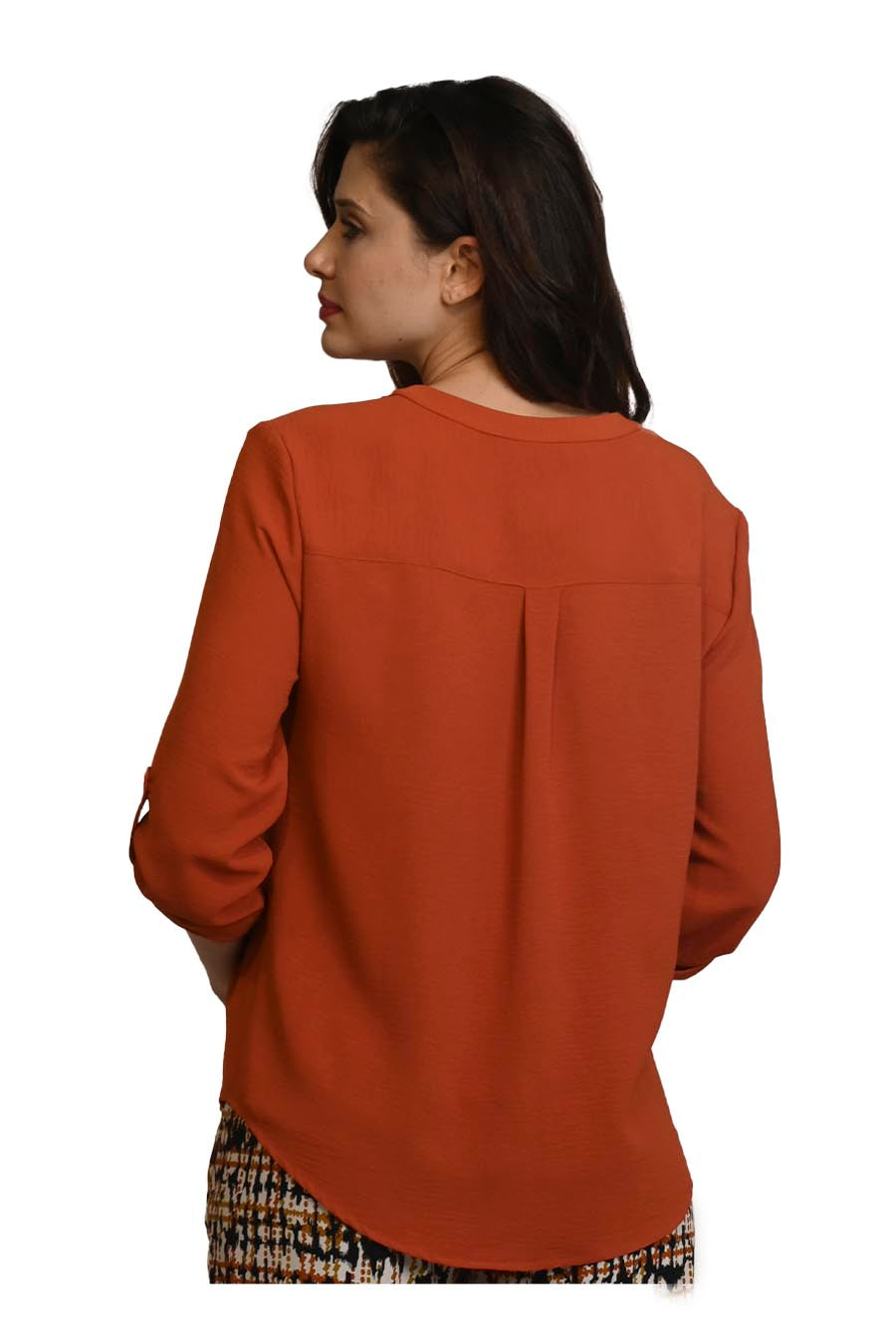 Blusa Chicago Manga 3/4 Arremangable