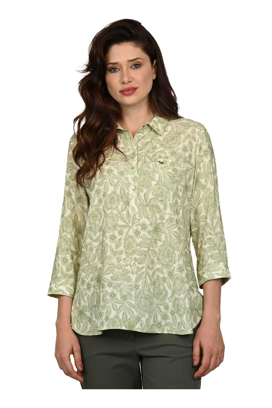 Blusa Mileni Manga 3/4