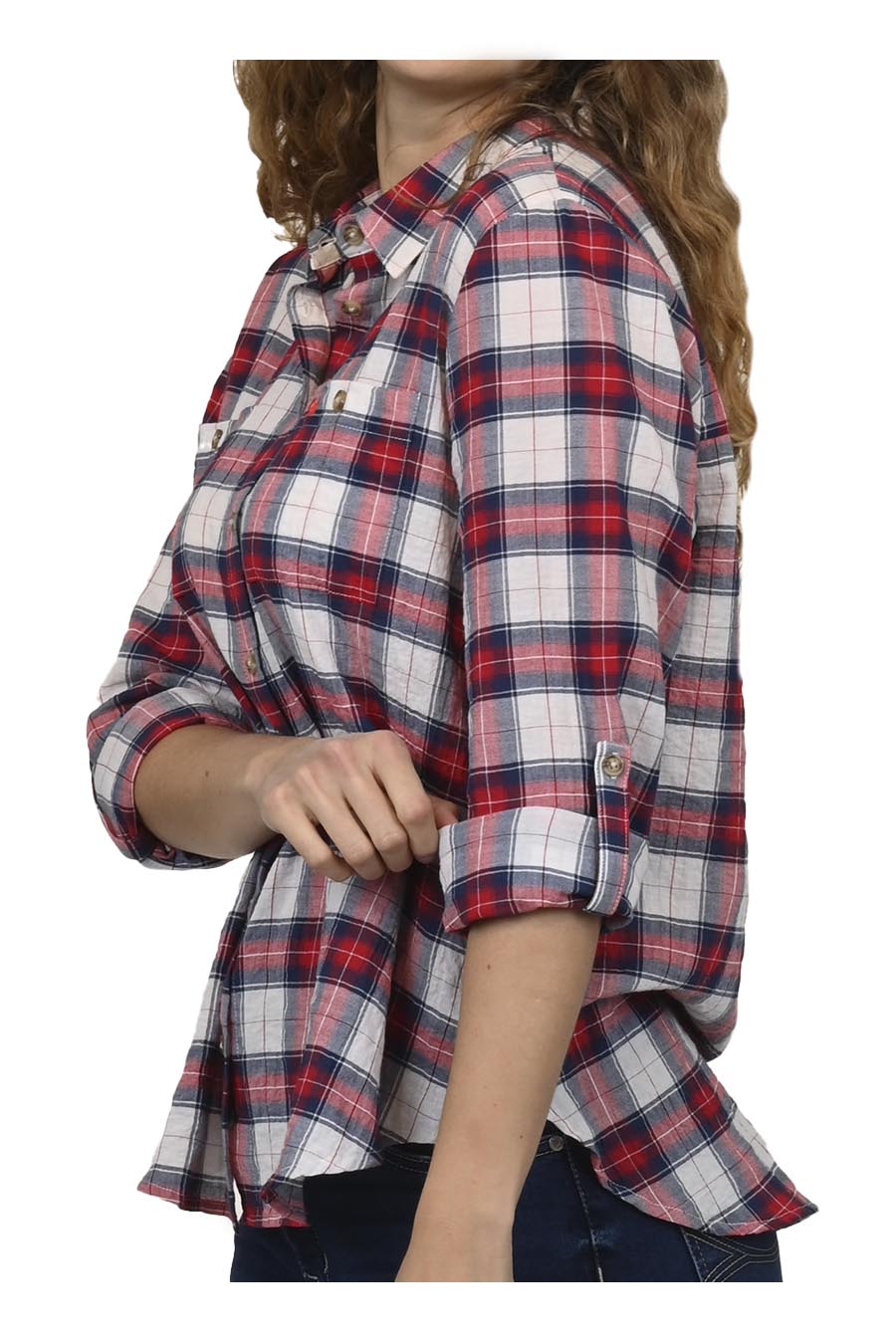 Blusa Alpina Manga Larga Arremangable