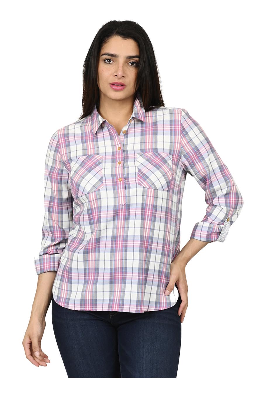Blusa Kenty Manga Larga Arremangable