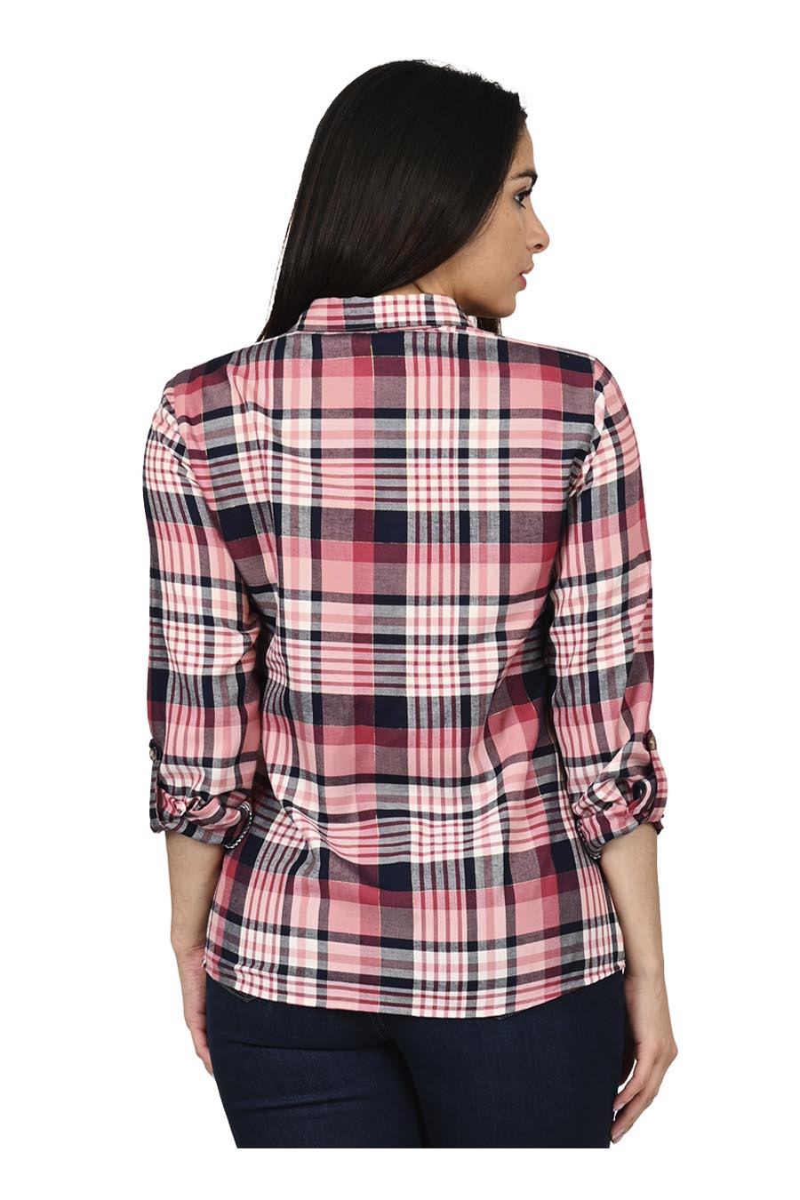 Blusa Baqueira Manga Larga Arremangable
