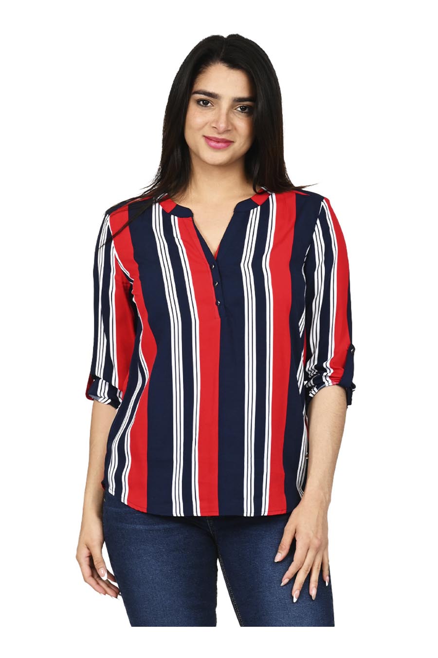 Blusa Canova Manga 3/4 Arremangable