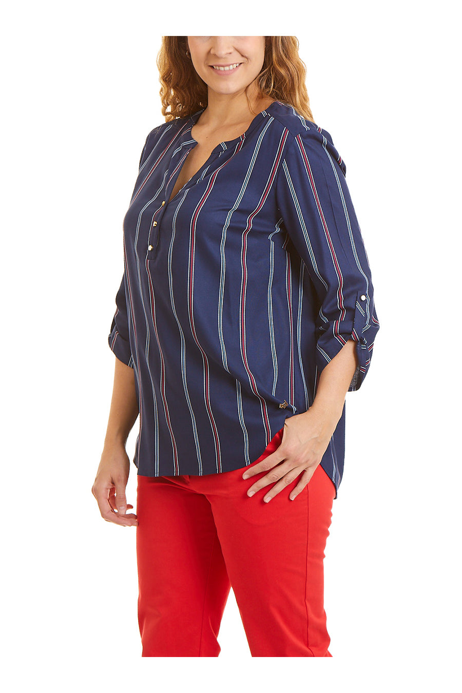 Blusa Cortesse manga 3/4 arremangable